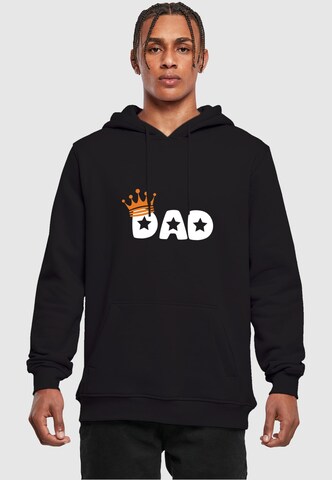 Felpa 'Fathers Day - King Dad' di Merchcode in nero: frontale