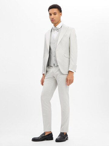 WILVORST Slim fit Pleated Pants in Grey