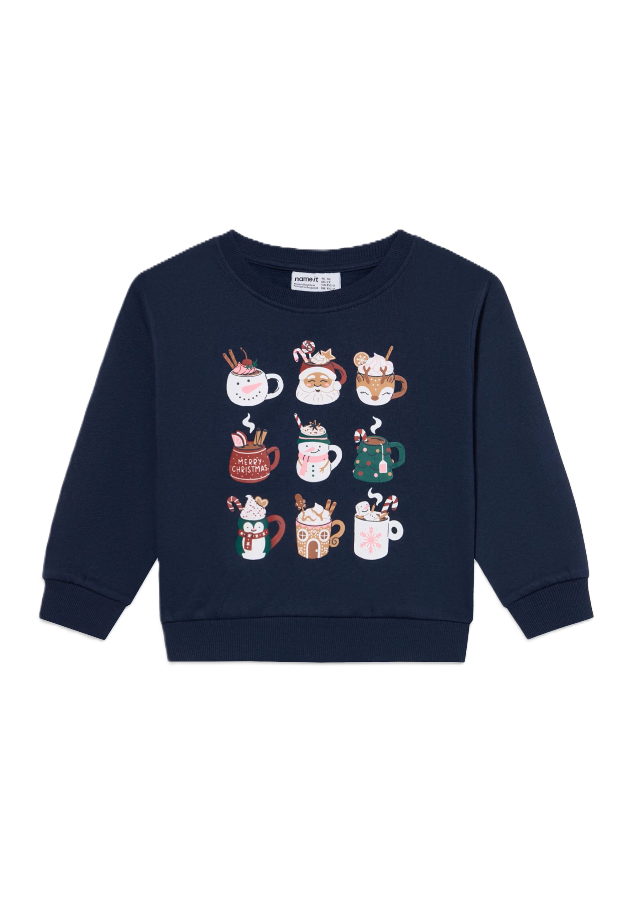 NAME IT Sweatshirt 'NMFVERTRUD' in Blau: Vorderseite