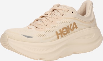 Chaussure de course 'BONDI 9' HOKA en beige : devant
