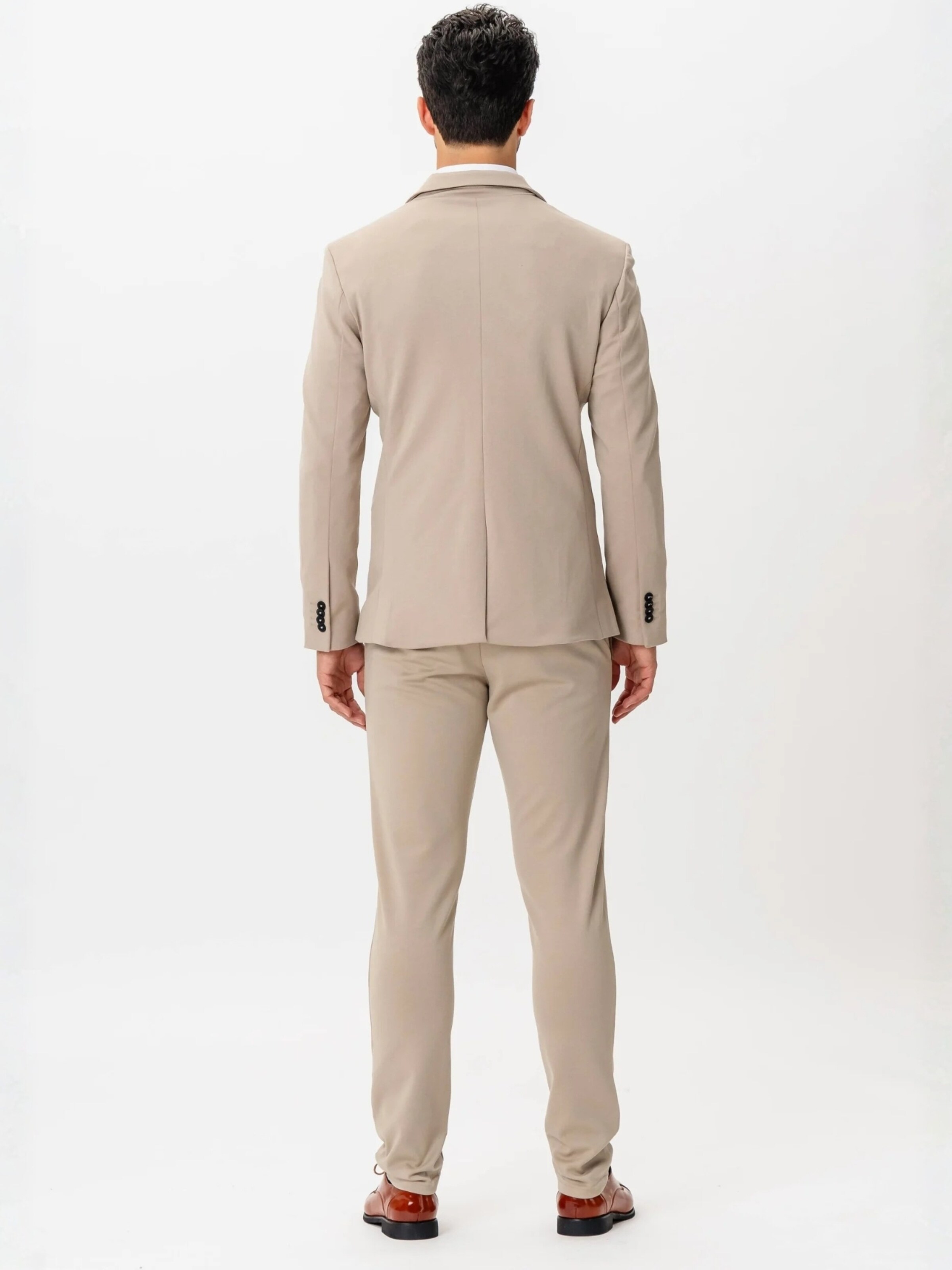 Regular fit Giacca business da completo ' The Original ' di TEESHOPPEN in beige