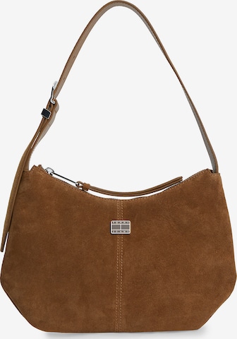 Tommy Jeans Shoulder bag in Brown: front