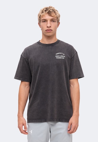 UNDER ARMOUR Performance Shirt 'PROPERTY OF UA' in Black
