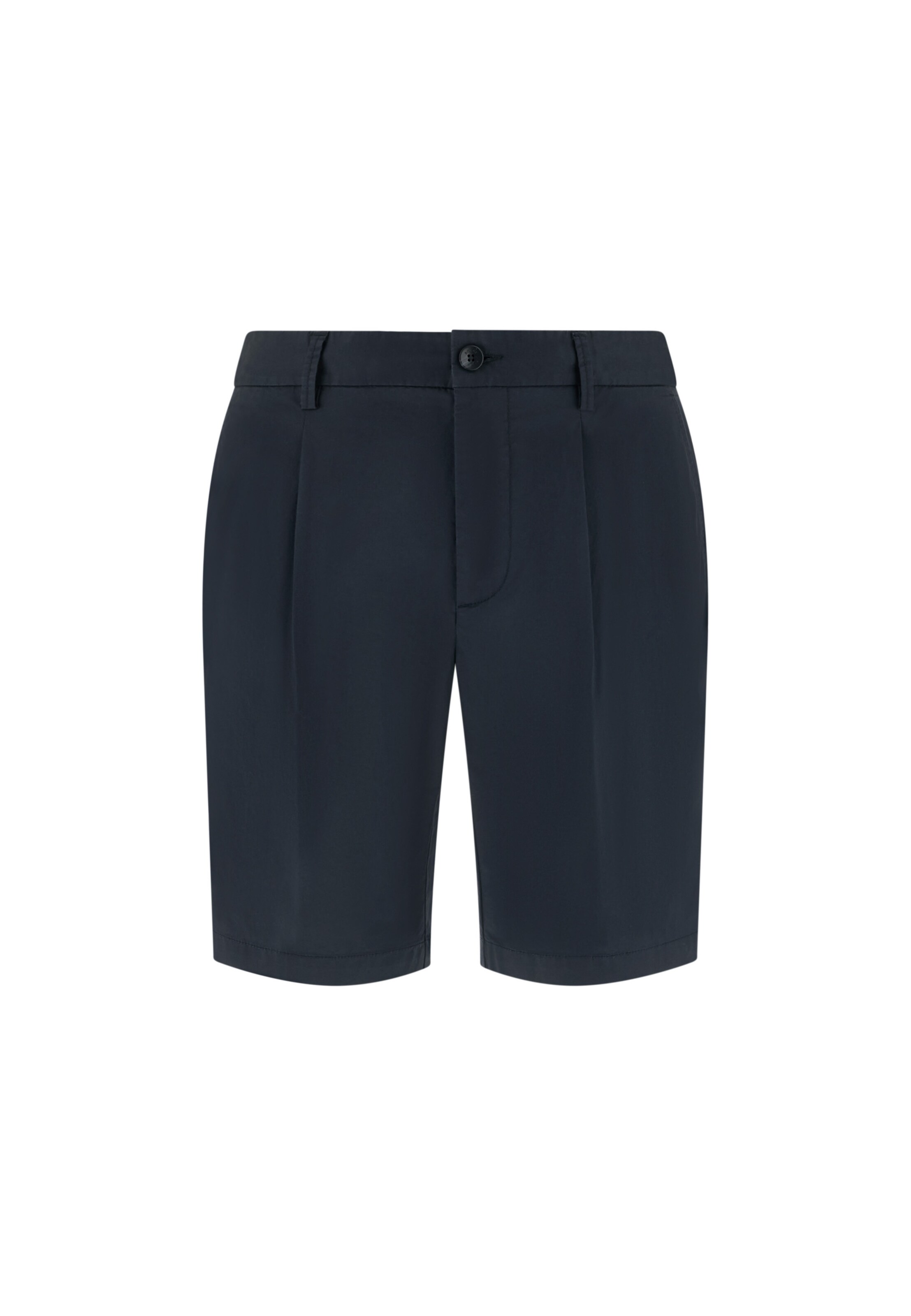 Boggi Milano Slimfit Bandplooibroek in Blauw: voorkant