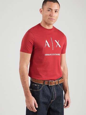 ARMANI EXCHANGE Μπλουζάκι σε κόκκινο: μπροστά