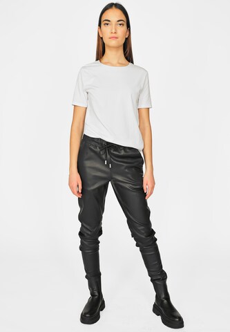 Coupe slim Pantalon ' 4202138 ' Maze en noir : devant