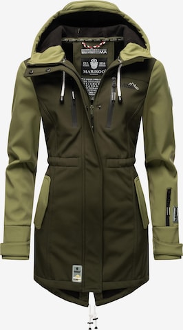 MARIKOO Raincoat 'Zimtzicke' in Green: front