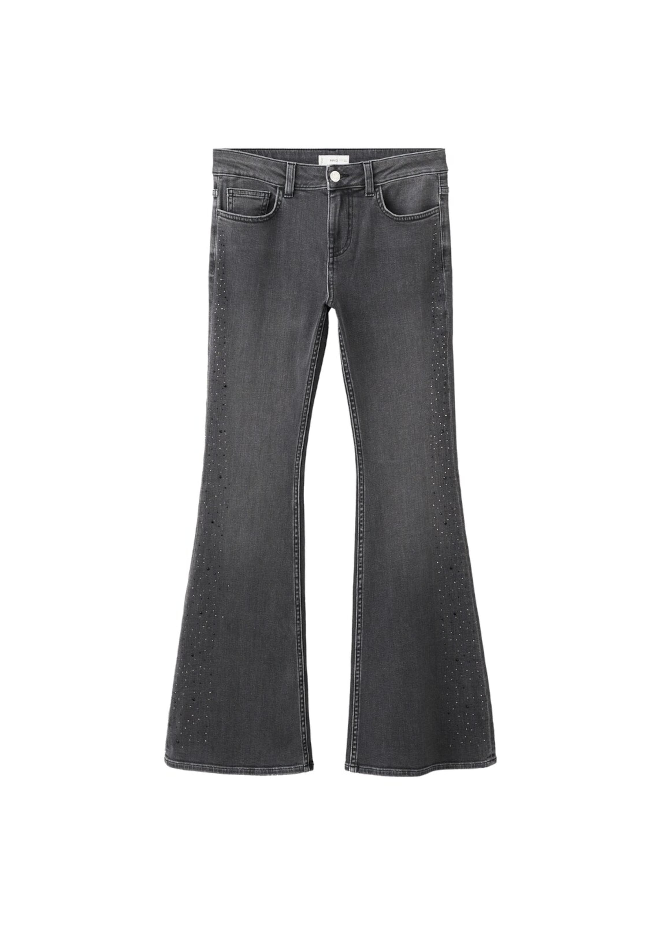 MANGO TEEN Flared Jeans 'Theresa' in Schwarz: Vorderseite