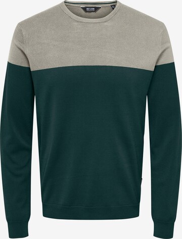 Only & Sons Sweater 'WYLER' in Green: front