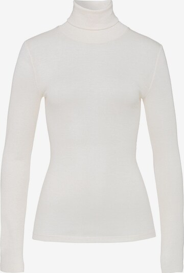 Hanro T-shirt 'Woolen Silk' en blanc, Vue avec produit