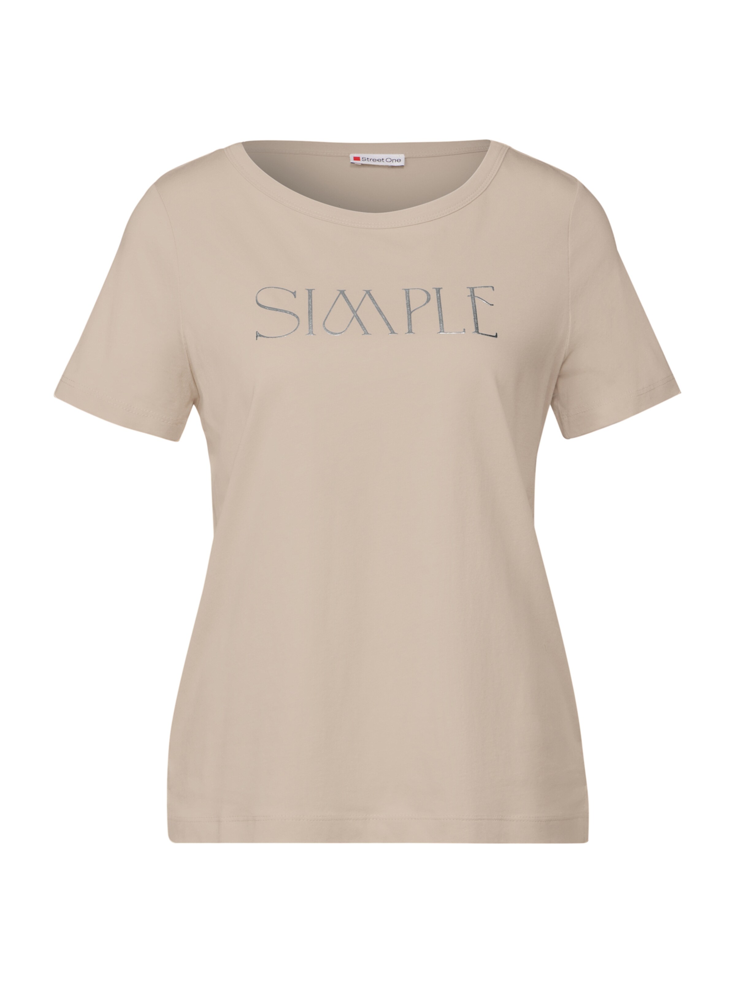 STREET ONE Póló 'SIMPLE' - bézs: elől