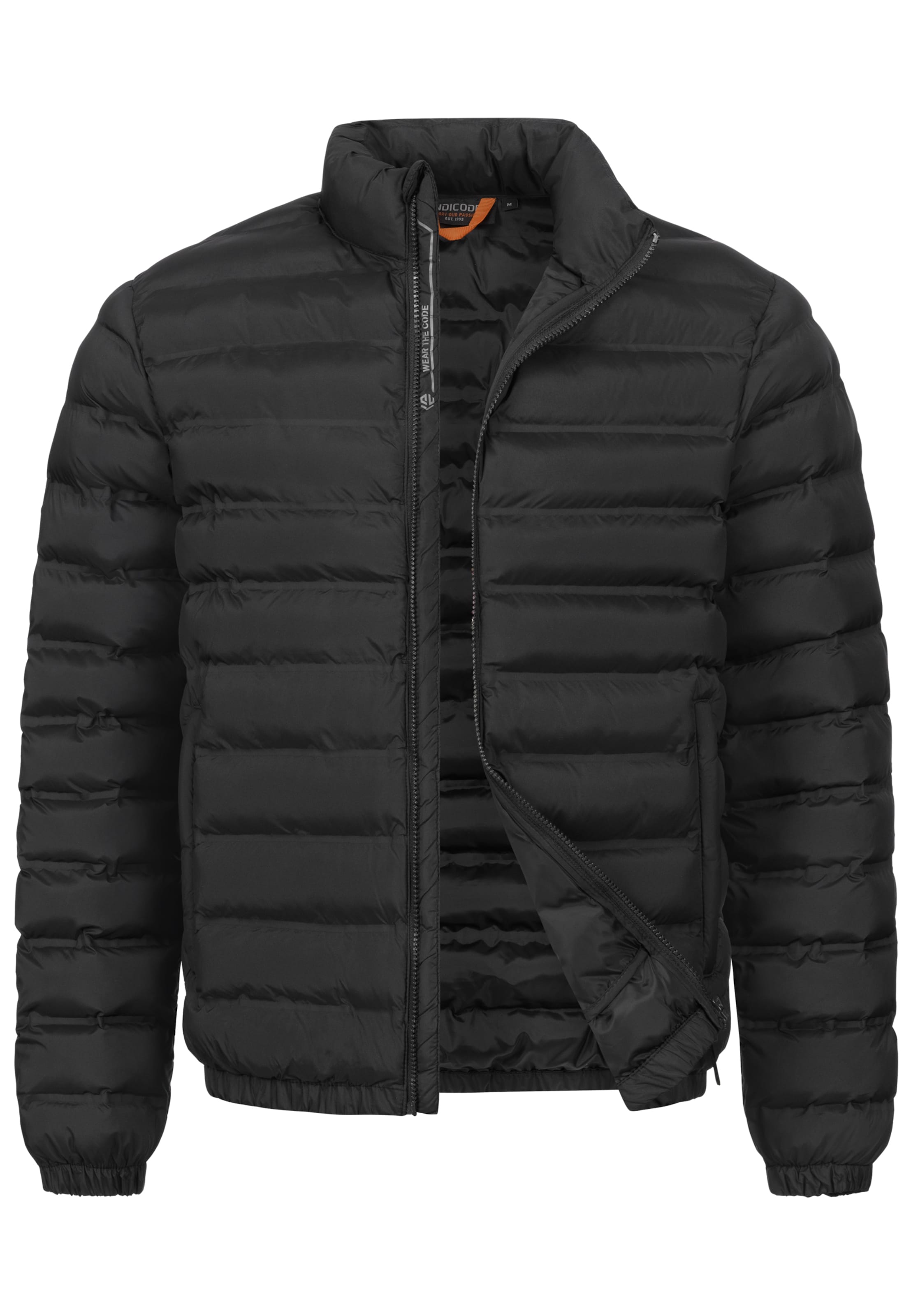 INDICODE JEANS Between-season jacket 'Bjarne' in Black: front