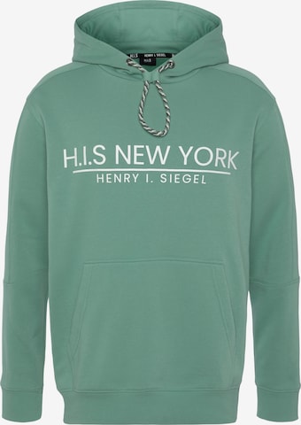 H.I.S Sweatshirt in Green: front