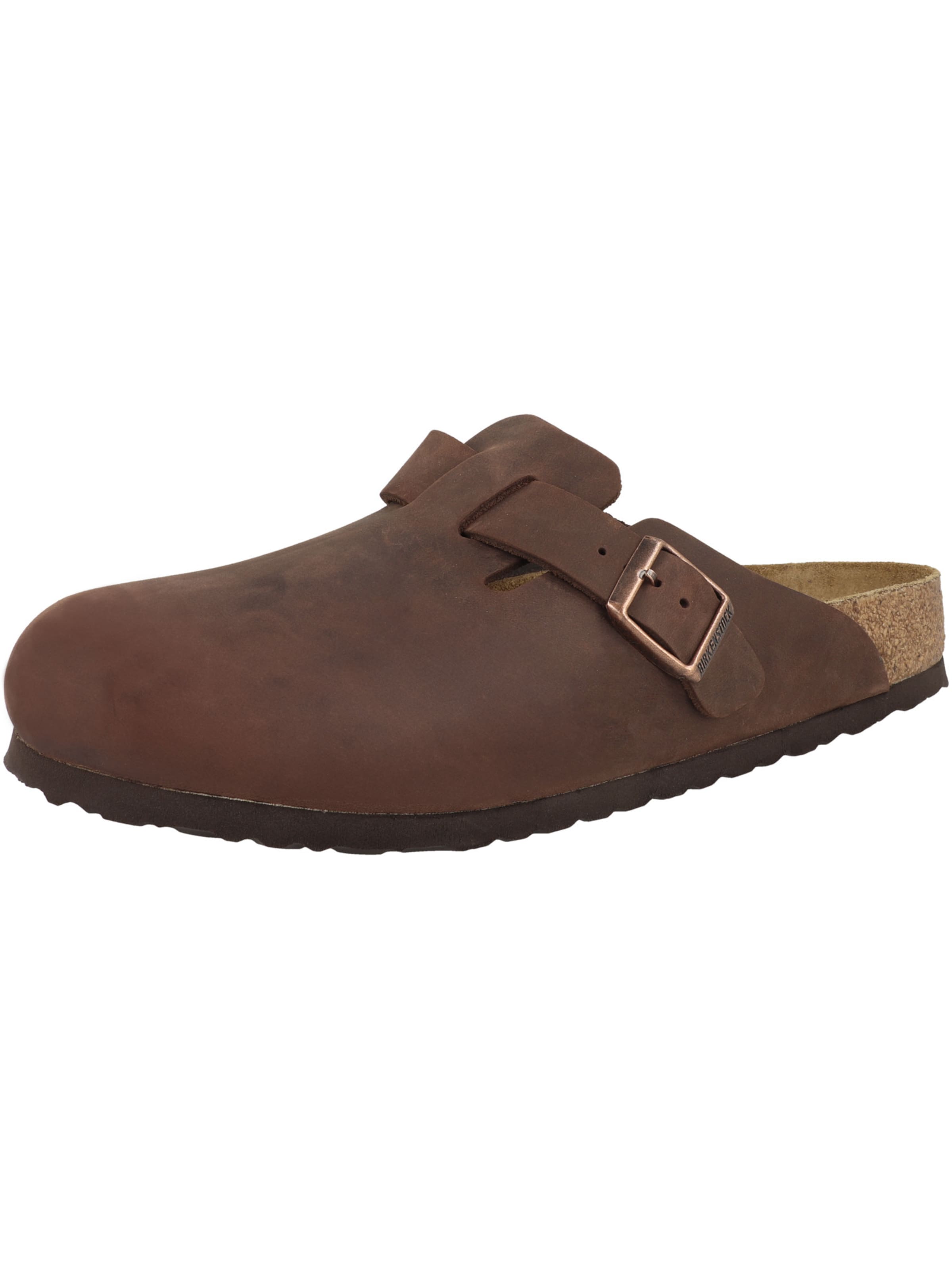 BIRKENSTOCK - Socas 'Boston SFB' em castanho: frente