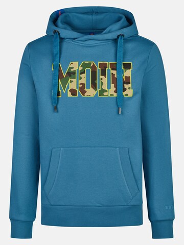 salzhaut Sweatshirt 'Heff - Moin' in Blue: front