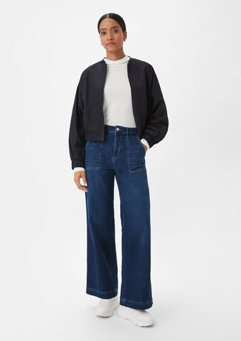 comma casual identity Shirt in Wit: voorkant