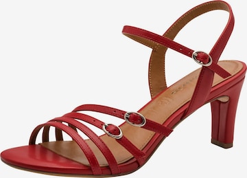 Sandales Tamaris en rouge : devant