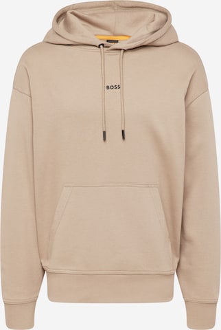 BOSS Orange Sweatshirt in Brown: front