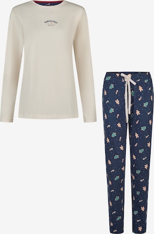 Pyjama 'Christmas' Happy Shorts en bleu : devant