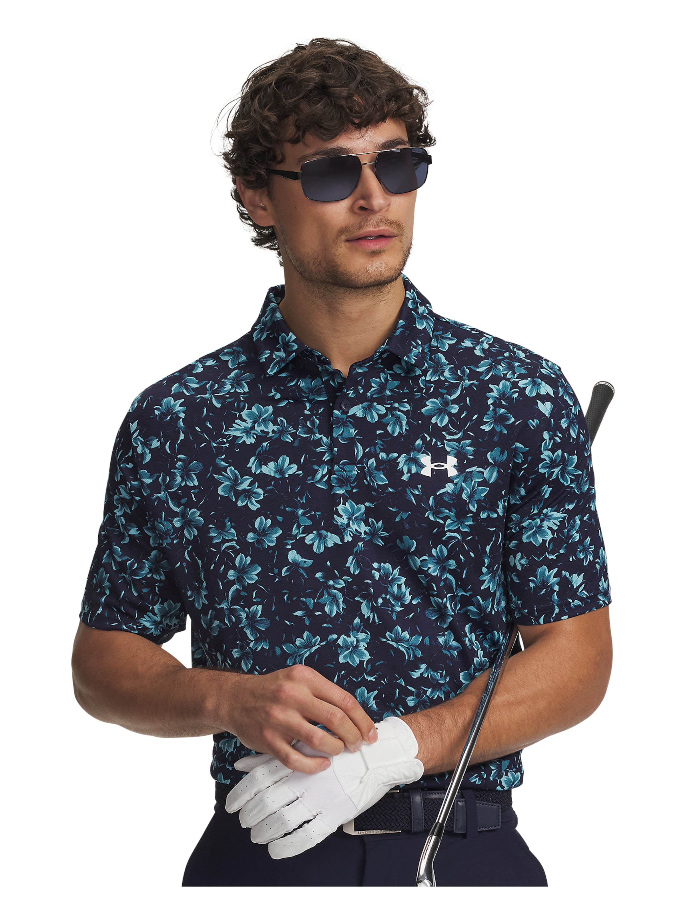 UNDER ARMOUR Performance shirt 'Matchplay' in Blue: front