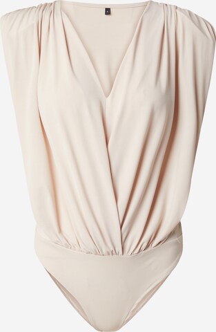 Trendyol - Blusa body em cinzento: frente