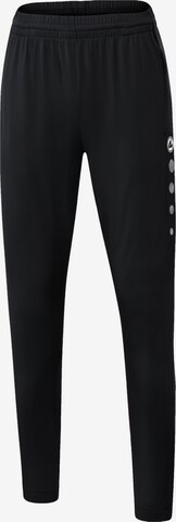 JAKO Skinny Sportbroek in Zwart: voorkant