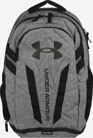 UNDER ARMOUR Sports Backpack 'Hustle' in Grey: front