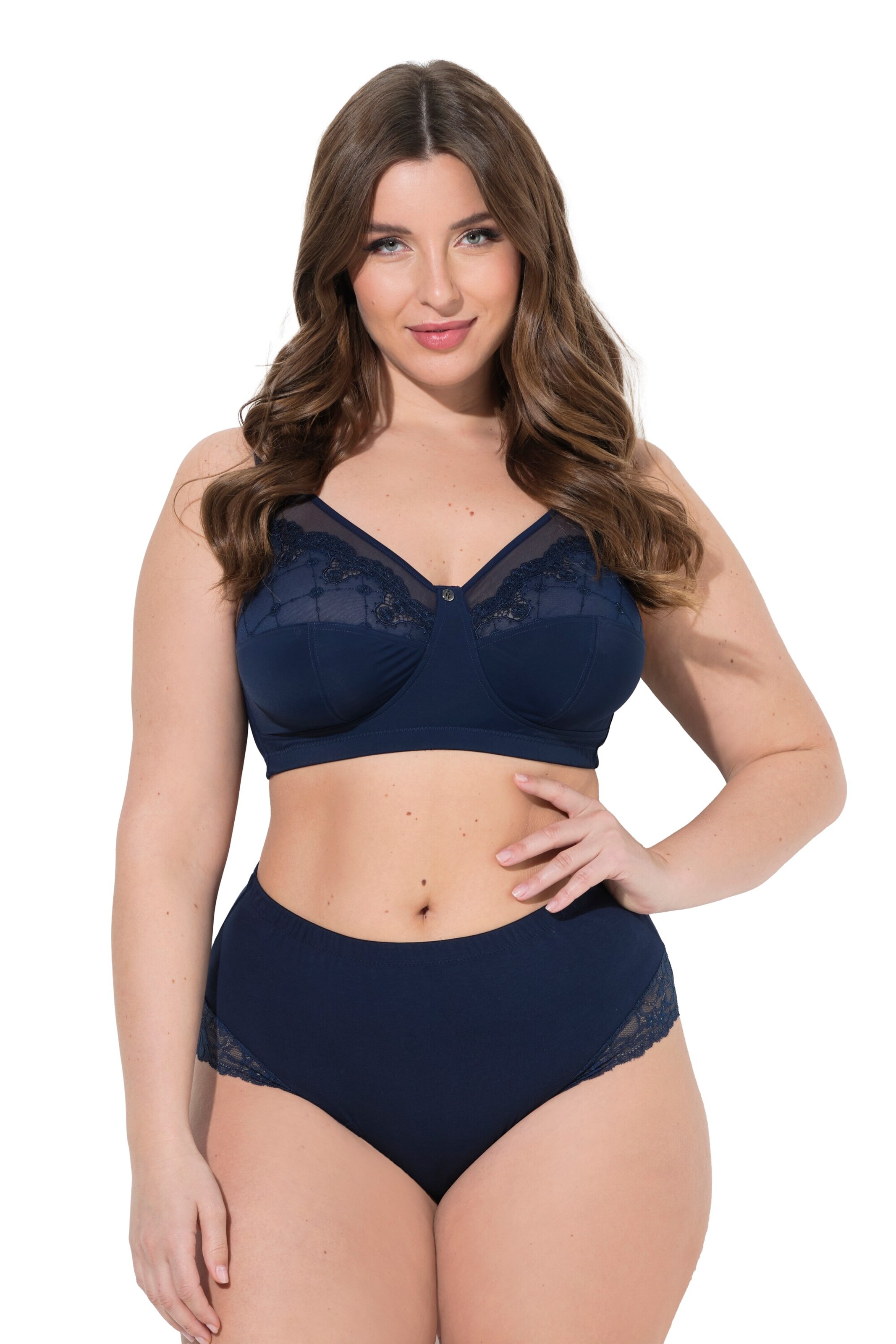 Ulla Popken Slip in Blau: Vorderseite