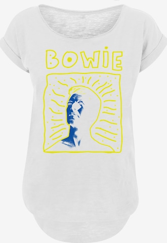 F4NT4STIC Shirt 'David Bowie 90s Frame' in Wit: voorkant