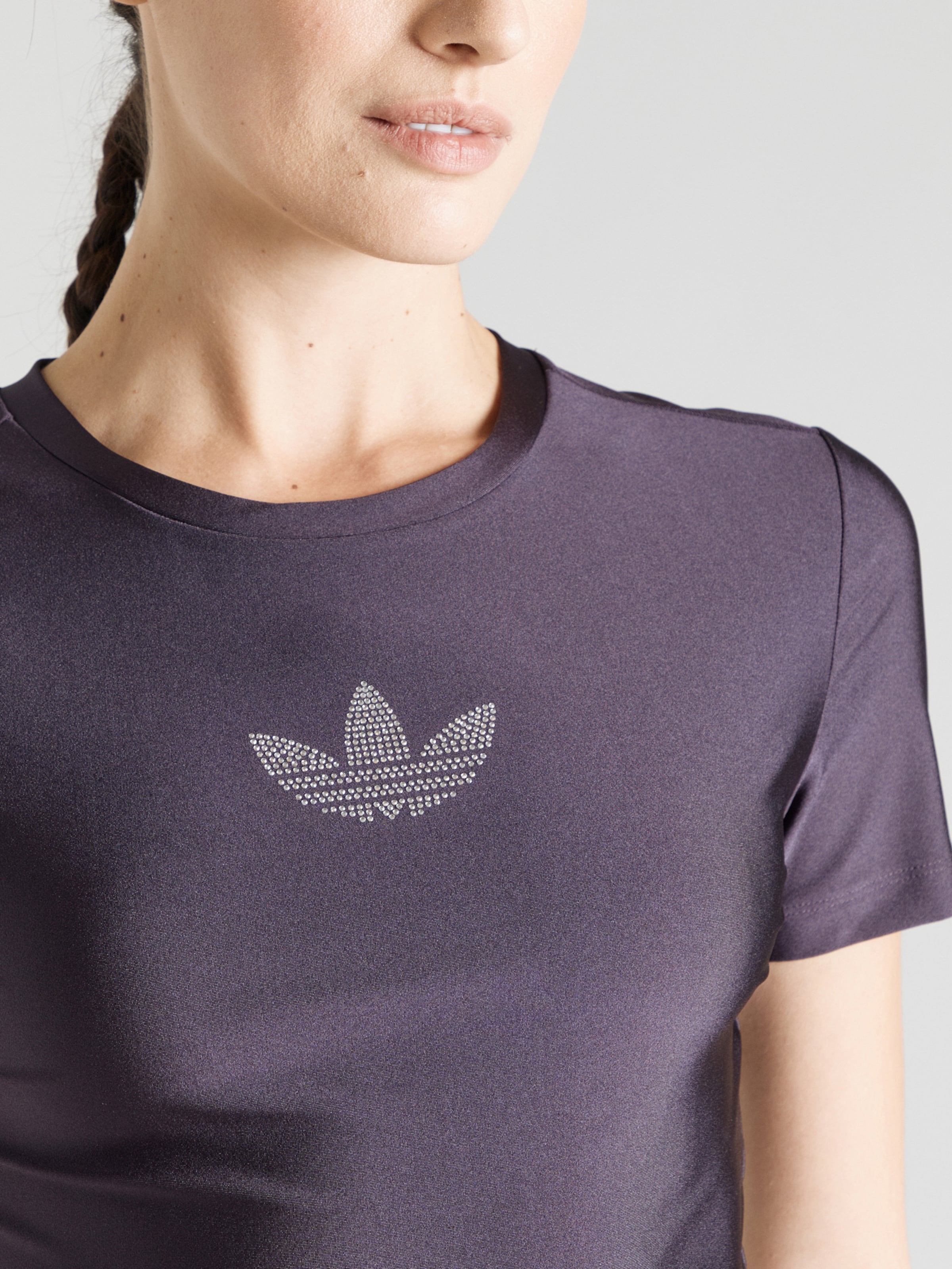 ADIDAS ORIGINALS Shirt in Dark Purple ABOUT YOU