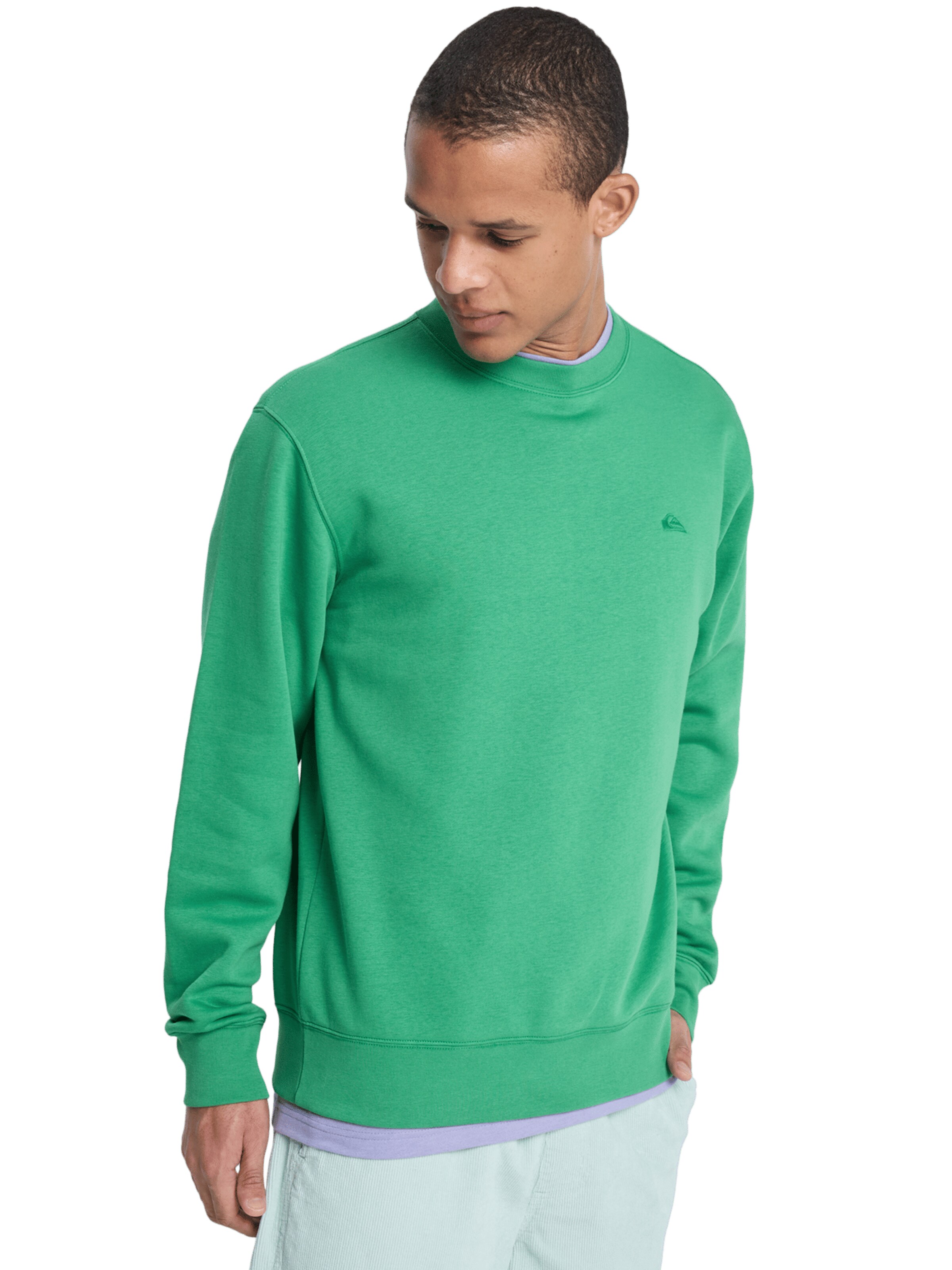 QUIKSILVER Sweatshirt 'Salt Water' in Green