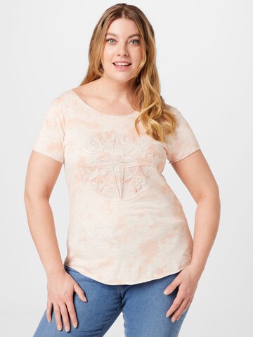 Key Largo T-Shirt 'DIRECTION' in Orange: Vorderseite