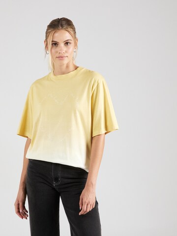 HUGO Majica 'Dalonia' | rumena barva: sprednja stran