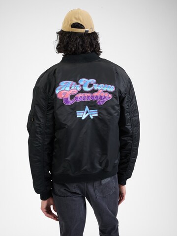 ALPHA INDUSTRIES Демисезонная куртка 'MA-1 Candy' в Черный: спереди