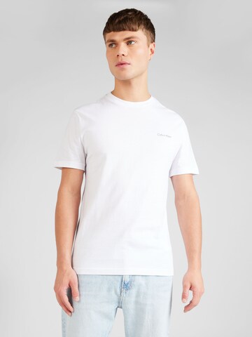 Tricou de la Calvin Klein pe alb: față