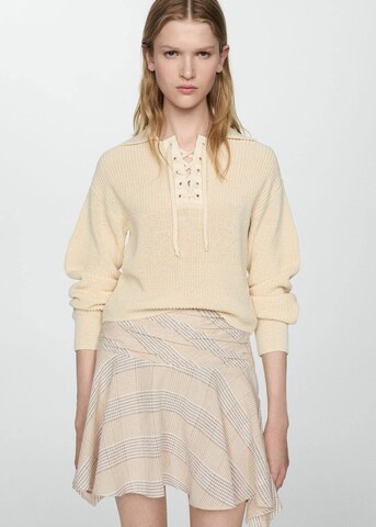 MANGO Kjol 'Montal' i beige