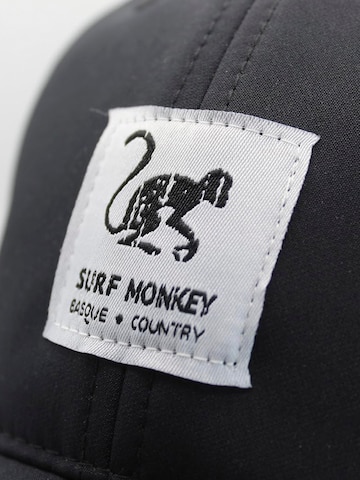 Surf Monkey Athletic Cap in Black