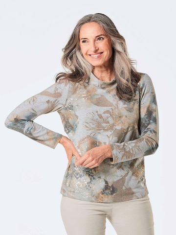 Goldner Sweatshirt in Mischfarben: Vorderseite