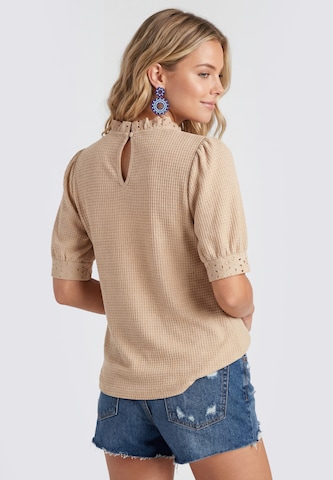 IZIA - Blusa en beige