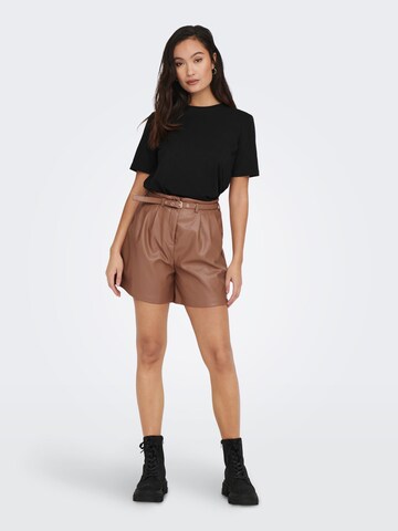 ONLY Loose fit Pants 'Heidi' in Brown