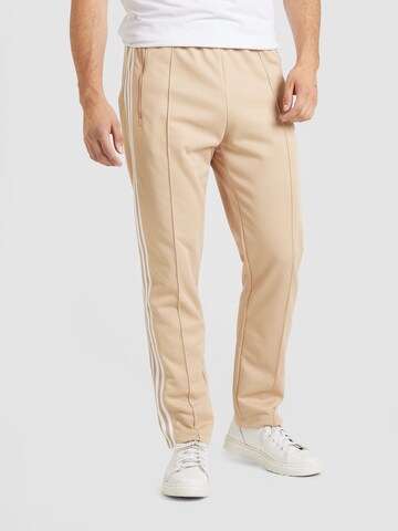 ADIDAS ORIGINALS Regular Trousers 'Adicolor Classics Beckenbauer' in Beige: front