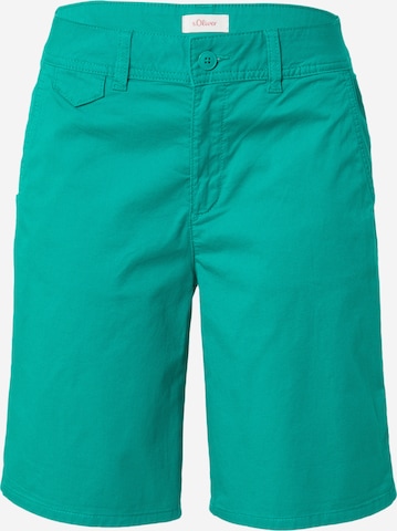 regular Pantaloni chino di s.Oliver in verde: frontale