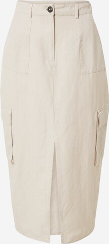 NA-KD Rok in Beige: voorkant