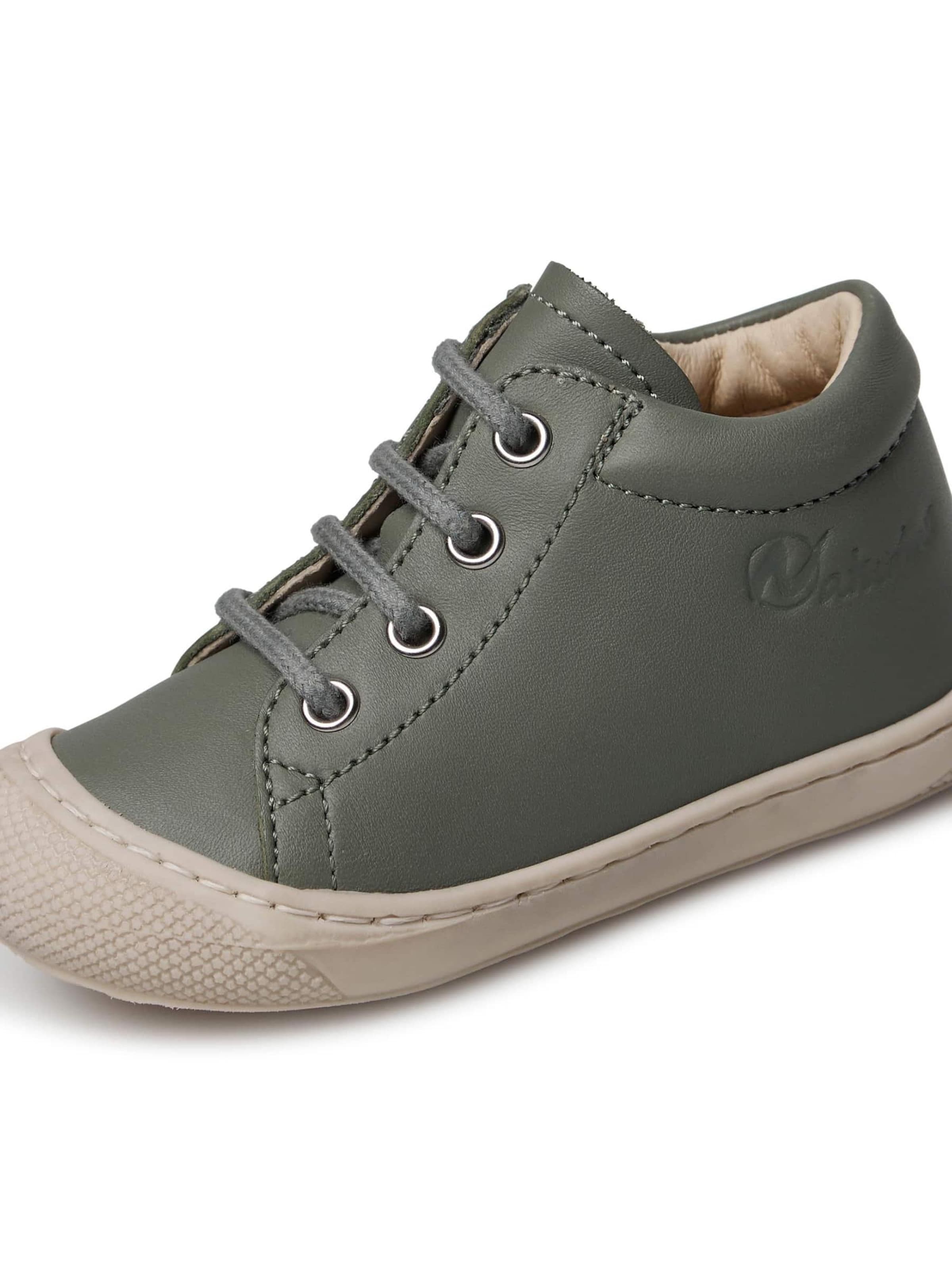 Chaussure basse 'COCOON ZIP' NATURINO en vert : devant