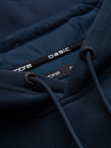 Sweat-shirt Ombre en bleu