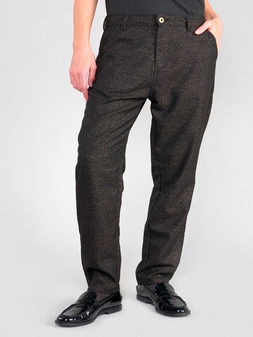 Loosefit Pantalon chino 'Sparklin' Le Temps Des Cerises en noir : devant