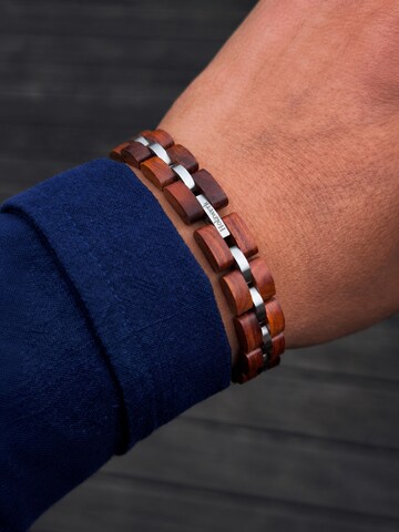 Bracelet 'LEHMSEE' Holzwerk en marron