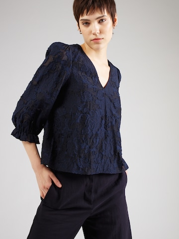 SELECTED FEMME Blouse 'CATHI-SADIE' in Blue: front