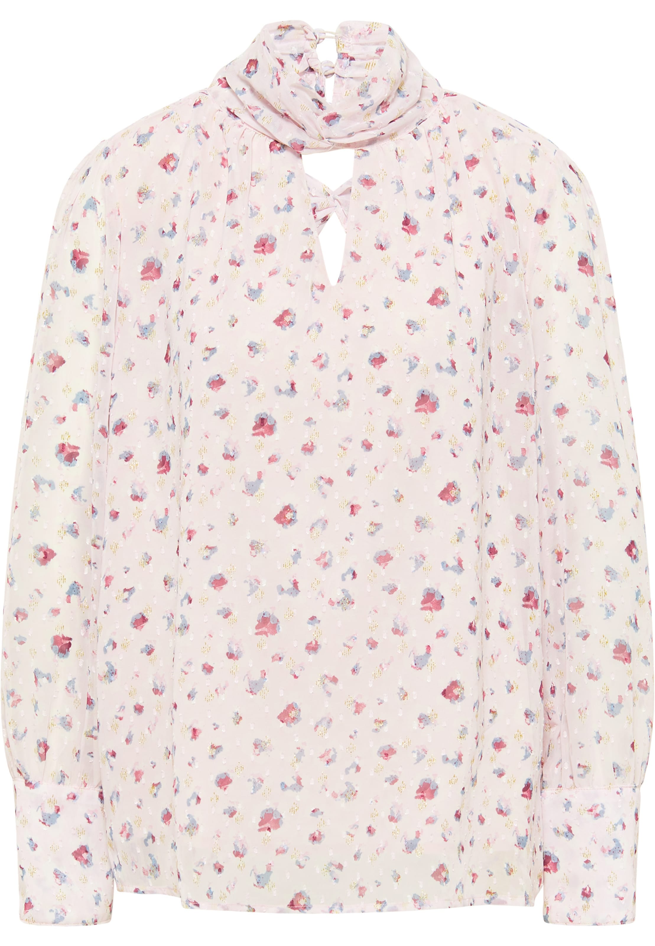 rozā faina Blūze: no priekšpuses