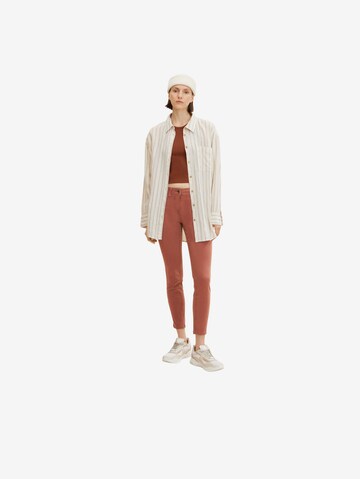 TOM TAILOR Skinny Jeans 'Alexa' in Rood